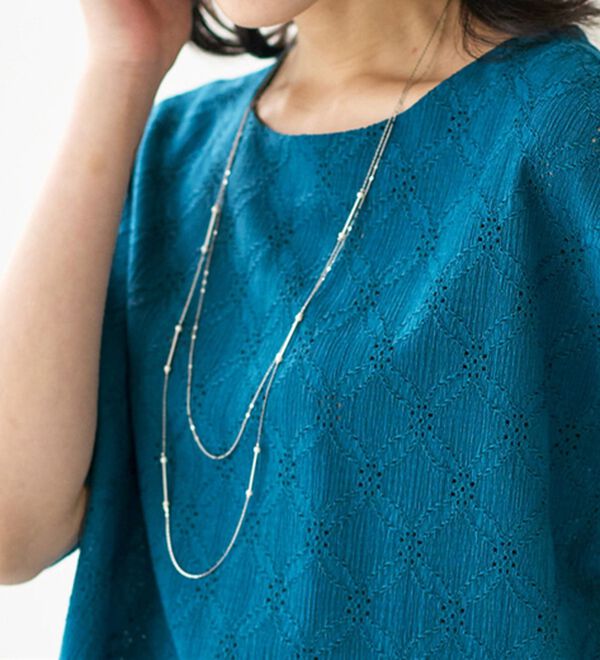 BELLUNA（ベルーナ）の「総レース素材ドルマンプルオーバー（カットソー）」｜詳細画像