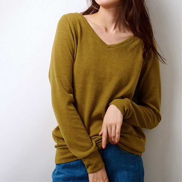 RANAN（ラナン）の「レディシルエットＶネックプルオーバー（カットソー）」｜詳細画像