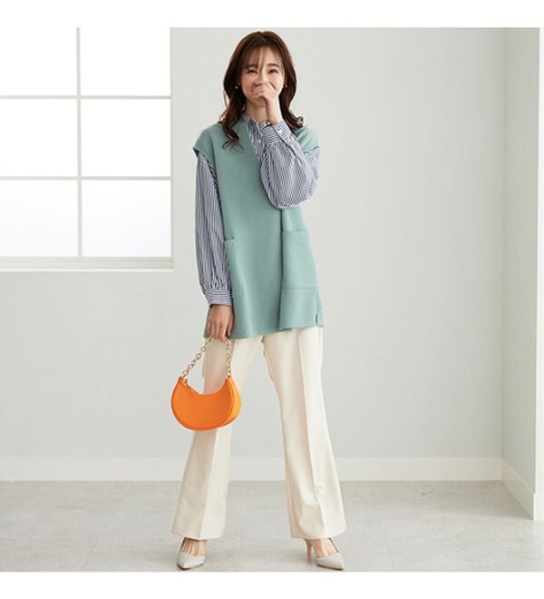 BELLUNA（ベルーナ）の「ポケット付ベストアンサンブル（アンサンブル）」｜詳細画像