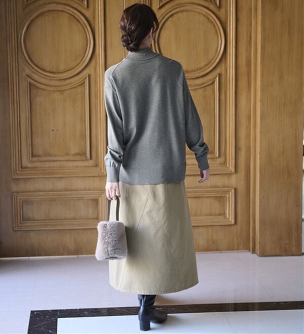 BELLUNA（ベルーナ）の「＜極み編＞肌心地ふんわりハイネックニット（ニット・セーター）」｜詳細画像