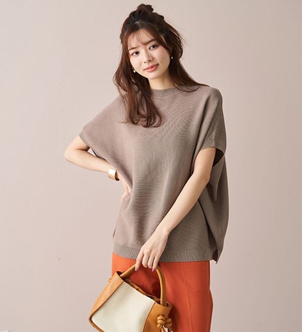 BELLUNA（ベルーナ）の「華奢見せ！ドルマンニットプルオーバー（ニット・セーター）」｜詳細画像