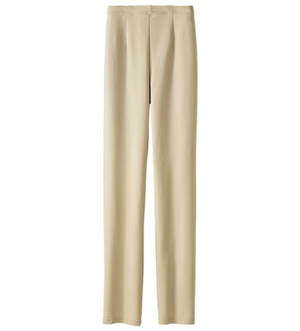 BELLUNA（ベルーナ）の「日本製静電気防止裏起毛ハイテンションパンツ（フルレングスパンツ）」｜ベージュ