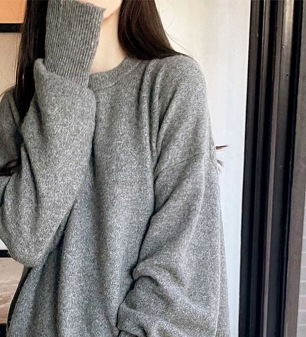 GeeRA（ジーラ）の「ゆるっと柔らか！袖ボリュームメランジニット（ニット・セーター）」｜詳細画像