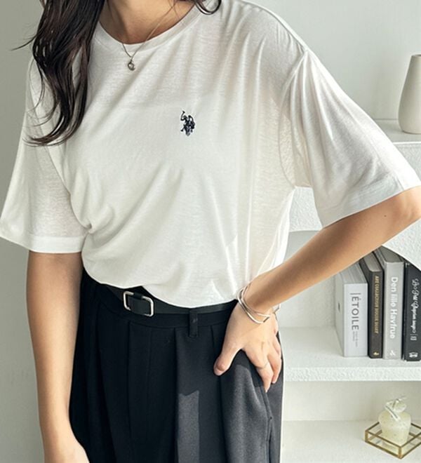GeeRA（ジーラ）の「【Ｕ．Ｓ．　ＰＯＬＯ　ＡＳＳＮ．】スラブシアーTシャツ（Tシャツ）」｜詳細画像