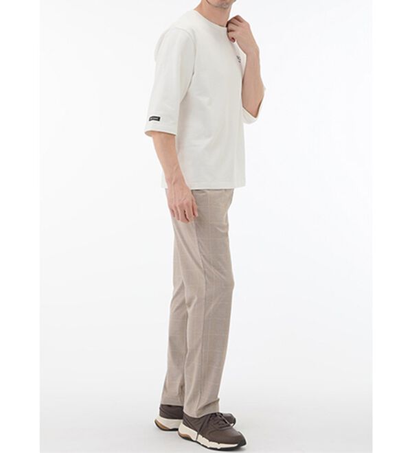 「＜イネド＞綿１００％ゆったり６分袖ライトトレーナー（メンズトレーナー）」｜詳細画像