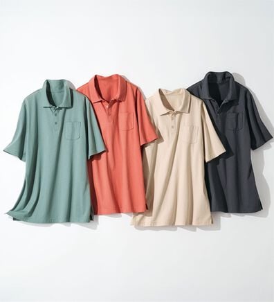 BELLUNA（ベルーナ）の「【ヒンヤリ機能付き＆綿１００％】サマ見えポロチュニック（チュニック）」