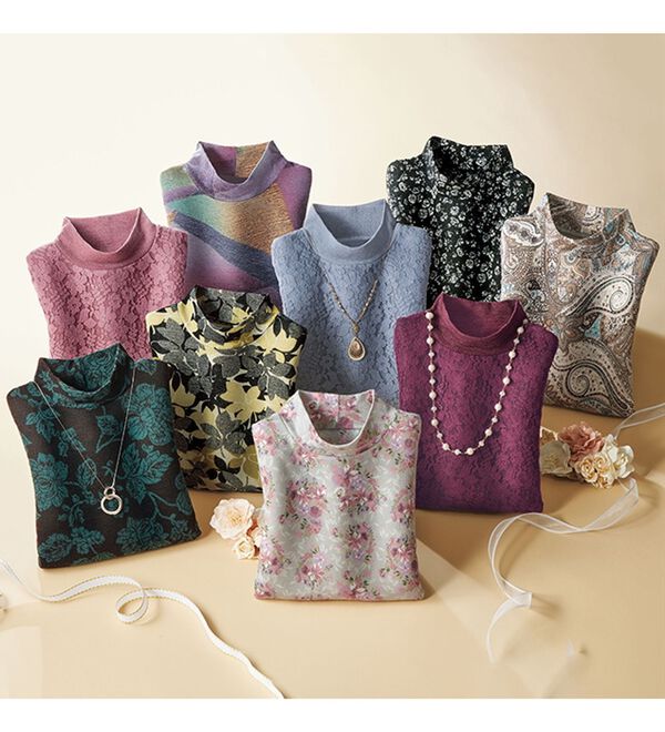 華やかプリントのふんわりプルオーバー - ベルーナ【公式】