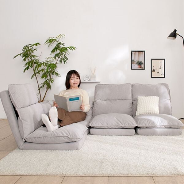 専用ページ❗️リクライニング　フロアソファ　２シーター　ベージュ リクライニング フロアソファ 2シーター ベージュ | 無印良品