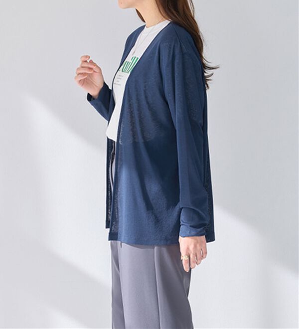 Viola e Viola（ヴィオラ エ ヴィオラ）の「【選べる丈】こなれカーデ（その他カーディガン）」｜詳細画像