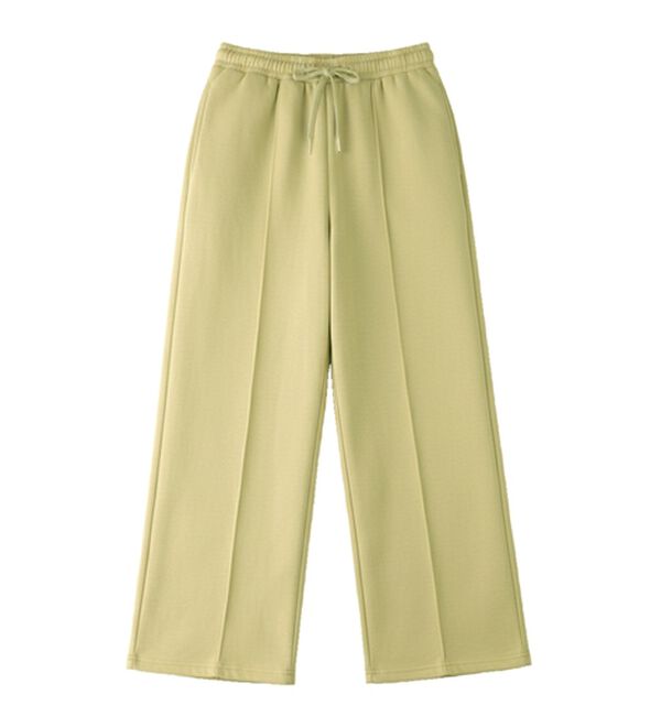 BELLUNA（ベルーナ）の「部屋着にならない！スウェットパンツ（フルレングスパンツ）」｜ライトイエロー