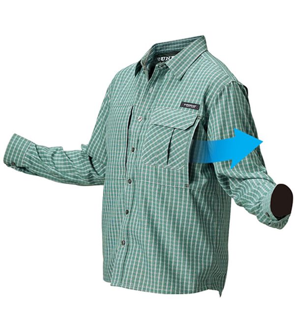 「＜ダンロップ・リファインド＞ガバッと開いて爽快シャツ（メンズシャツ）」｜詳細画像