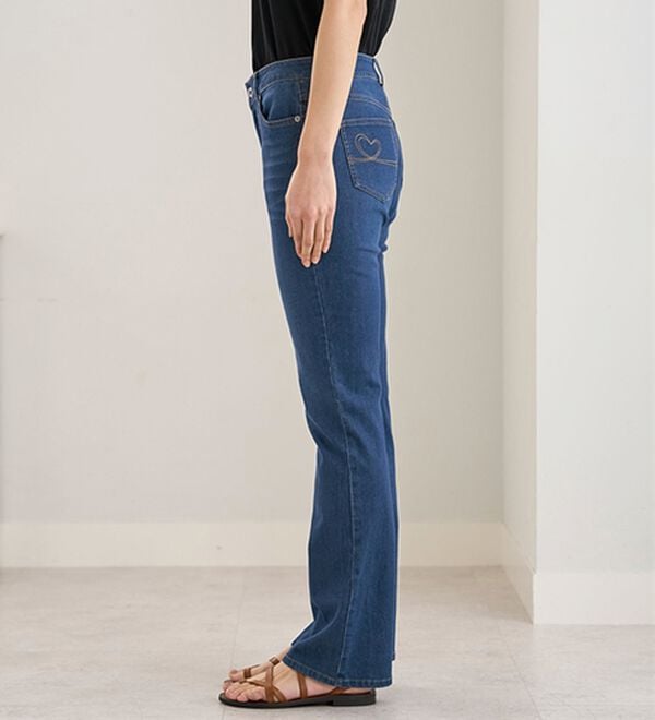 BELLUNA（ベルーナ）の「ヒンヤリ冷感！ライトオンスジーンズ（フルレングスパンツ）」｜詳細画像