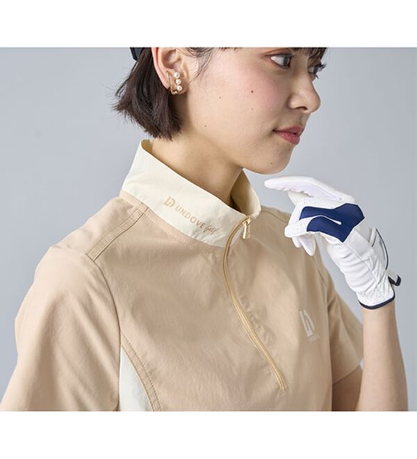 BELLUNA（ベルーナ）の「はっ水！配色ギャザーワンピース【UNDOVE】（その他ワンピース）」｜詳細画像