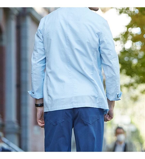 「シャツ感覚で羽織れる綿麻ジャケット（メンズジャケット）」｜詳細画像