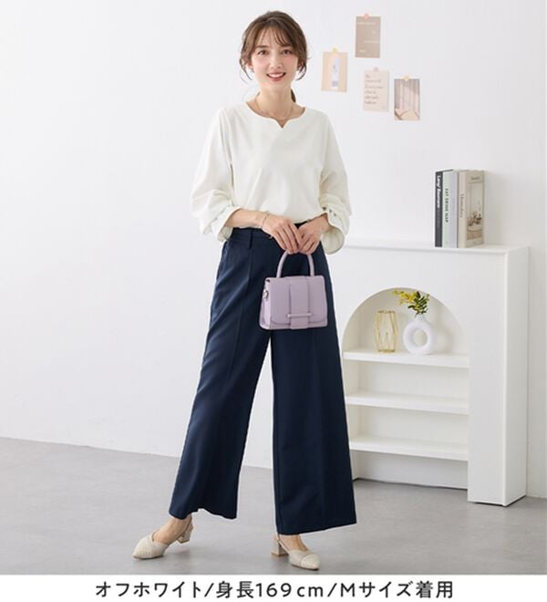 alotta（アロッタ）の「【裏起毛あり・なし】キャンディースリーブハートネックブラウス（ブラウス）」｜詳細画像