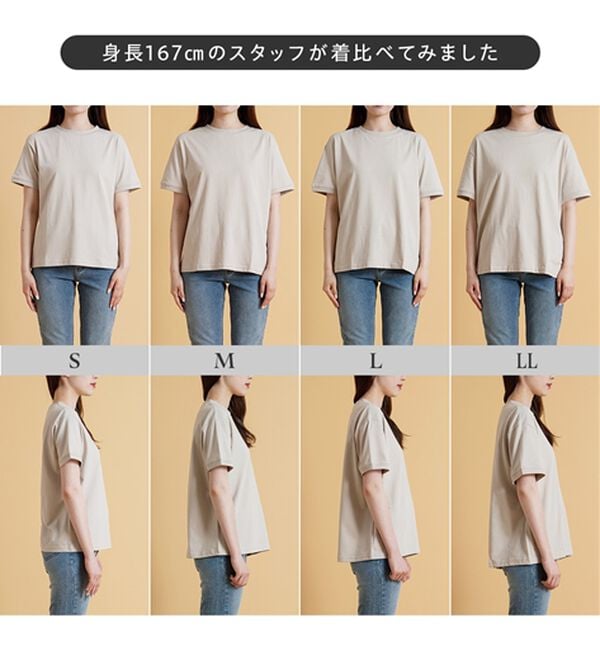 BELLUNA（ベルーナ）の「綿１００％大人顔サマ見えＴシャツ（Tシャツ）」｜詳細画像