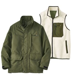 「＜アーノルド　パーマー＞体温調節に便利！３ＷＡＹジャケット（メンズジャケット）」｜カーキ