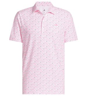 「＜ａｄｉｄａｓ＞ゴルフ　リーフモチーフ半袖シャツ（メンズシャツ）」｜ピンク