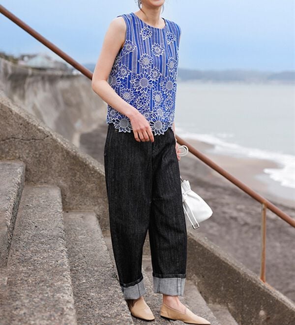 RANAN（ラナン）の「ひんやり！レース使いプルオーバー（ブラウス）」｜詳細画像