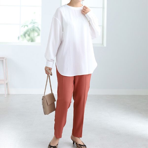 BELLUNA（ベルーナ）の「リブ切替デザインチュニック（チュニック）」｜詳細画像