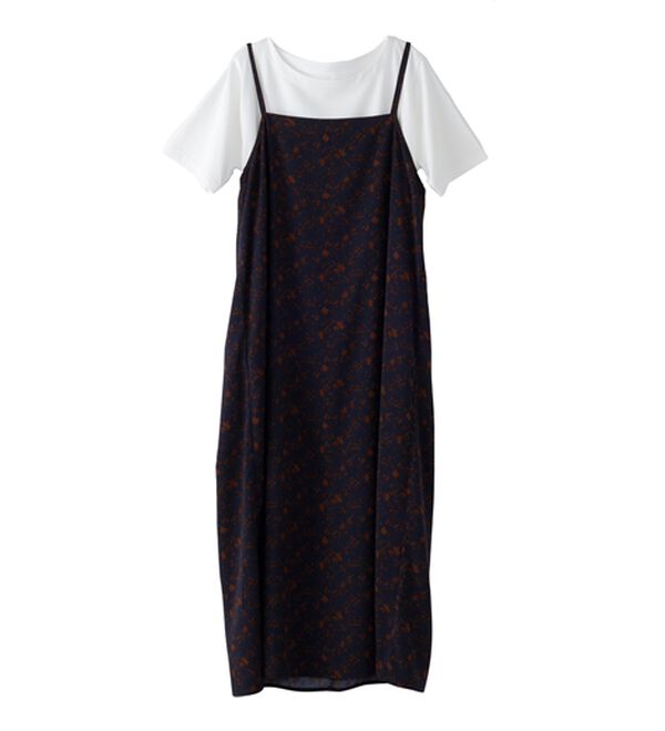 BELLUNA（ベルーナ）の「【2点セット】花柄プリントキャミワンピースアンサンブル（その他ワンピース）」｜詳細画像