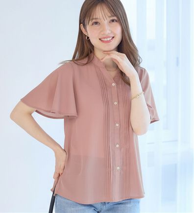 alotta（アロッタ）の「上品細見えピンタックブラウス（ブラウス）」