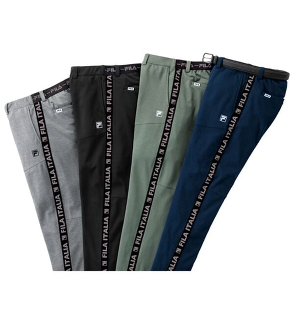 「＜フィラ＞のびのびニットテーパードパンツ（メンズフルレングスパンツ）」｜詳細画像
