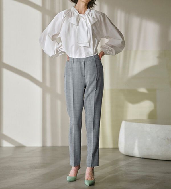 RANAN（ラナン）の「洗える！タックテーパードパンツ（テーパードパンツ）」｜詳細画像