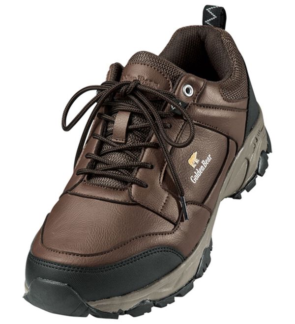 「＜ゴールデンベア＞防水設計シューズ（メンズスニーカー）」｜ショートブラウン