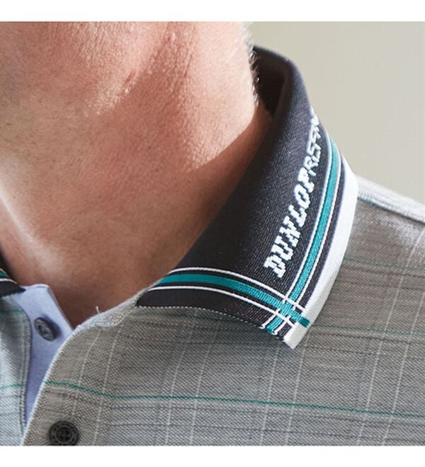 「＜ダンロップ・リファインド＞ＩＺＵＭＯ　ＢＲＡＮＤ　５分袖ポロシャツ（メンズポロシャツ）」｜詳細画像