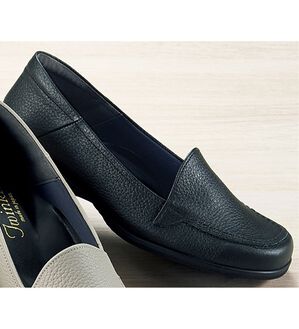 ルフラン（ルフラン）の「５Ｅ牛革エアヒールローファー（ローファー）」｜ブラック