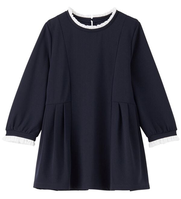 GeeRA（ジーラ）の「【２点セット】バイカラーフリル衿ブラウスセットアップ（その他スーツ）」｜詳細画像