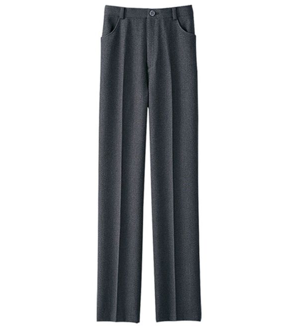 BELLUNA（ベルーナ）の「ミセスの為の蓄熱保温素材美脚ストレートパンツ（フルレングスパンツ）」｜グレー