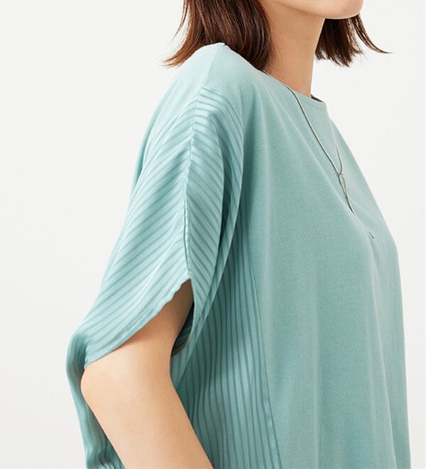 BELLUNA（ベルーナ）の「サイドシャドーストライプ切替チュニック（チュニック）」｜詳細画像