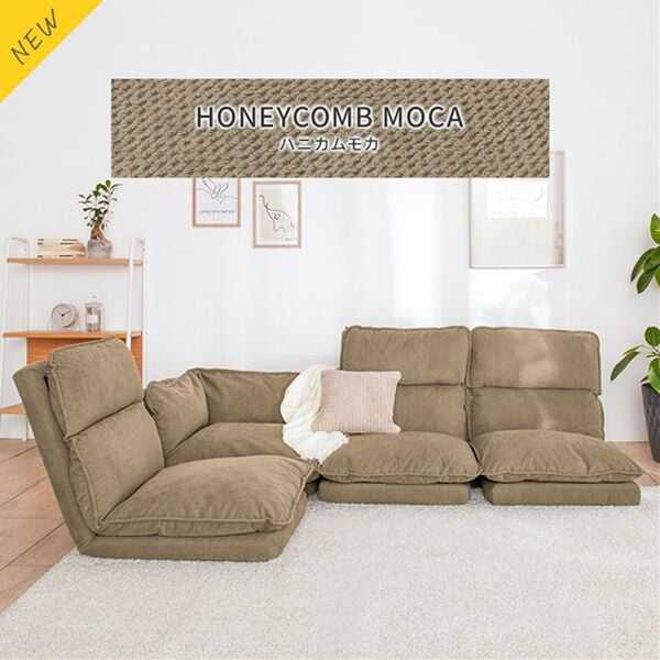 iellio（イエリオ）の「リクライニングフロアコーナーソファ＜ローソファ・ハイバック・リクライニングソファ・２人掛け・３人掛け・引っ越し・新生活＞（ソファ）」｜詳細画像