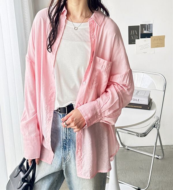 GeeRA（ジーラ）の「アソート柄オーバーサイズシャツ（シャツ）」｜詳細画像