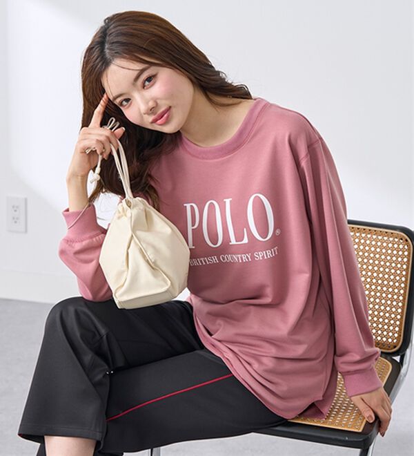 BELLUNA（ベルーナ）の「【ＰＯＬＯ　ＢＣＳ】ミニ裏毛素材デザイントップス（カットソー）」｜詳細画像