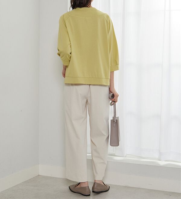 BELLUNA（ベルーナ）の「ヒンヤリ綿混ワイドネックプルオーバー（カットソー）」｜詳細画像