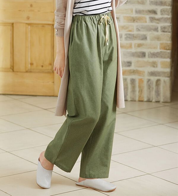 「綿１００％　毎日使えるらくちんパンツ（フルレングスパンツ）」｜詳細画像