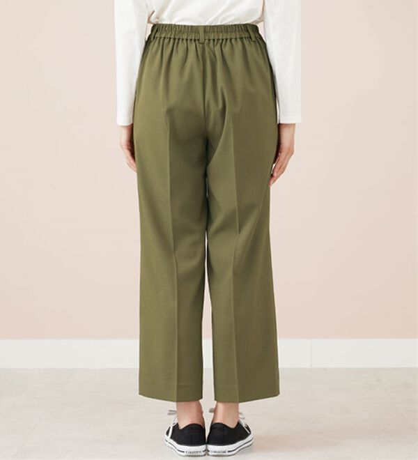 BELLUNA（ベルーナ）の「サラリ美脚見え！タック使いワイドパンツ（ワイドパンツ・ガウチョ）」｜詳細画像