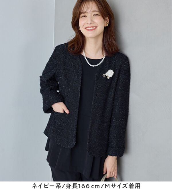 Viola e Viola（ヴィオラ エ ヴィオラ）の「【３点セット】着回し自在快適セットアップスーツ（パンツスーツ）」｜詳細画像