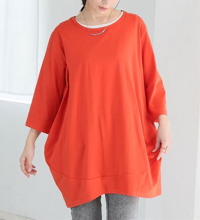 A HAPPY MARILYN（アハッピーマリリン）の「【Ｍ～８Ｌ】選べる袖！コク－ンシルエットチュニック（チュニック）」