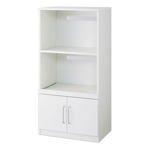 iellio（イエリオ）の「コンパクトキッチン収納シリーズ＜キッチンボード・食器棚・家電収納＞（リビング収納）」｜ホワイト