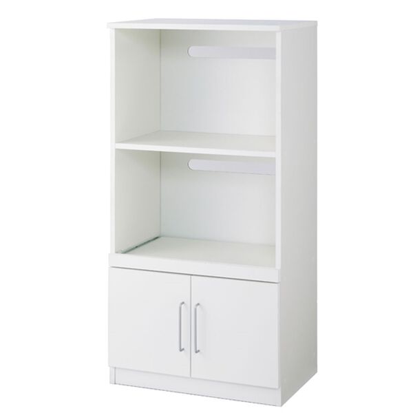 iellio（イエリオ）の「コンパクトキッチン収納シリーズ＜キッチンボード・食器棚・家電収納＞（リビング収納）」｜ホワイト