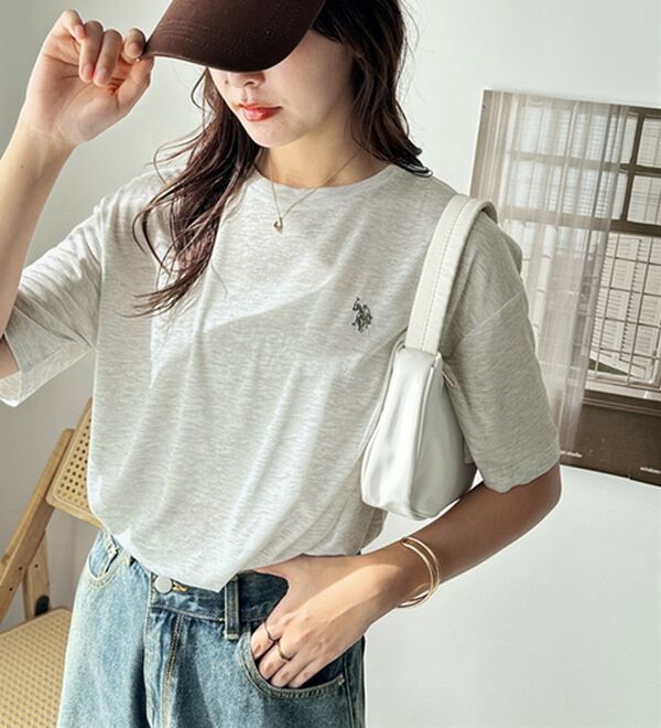 GeeRA（ジーラ）の「【Ｕ．Ｓ．　ＰＯＬＯ　ＡＳＳＮ．】スラブシアーTシャツ（Tシャツ）」｜詳細画像