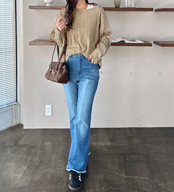 GeeRA（ジーラ）の「シャギージャカードボートネックカットソー（カットソー）」｜詳細画像