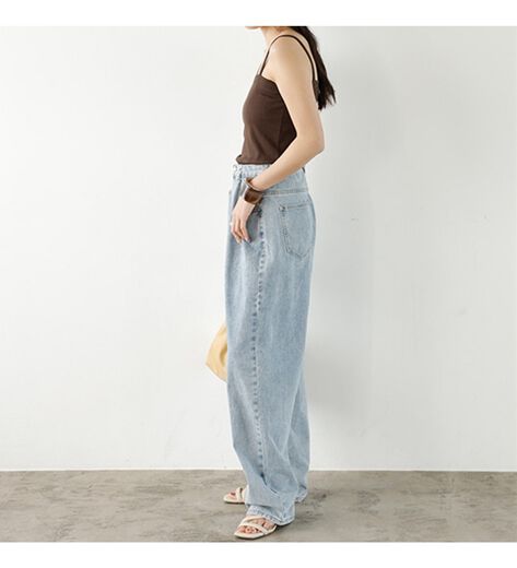 SUKALA リブデニムロングキャミソール SUKALA】リブデニムロング