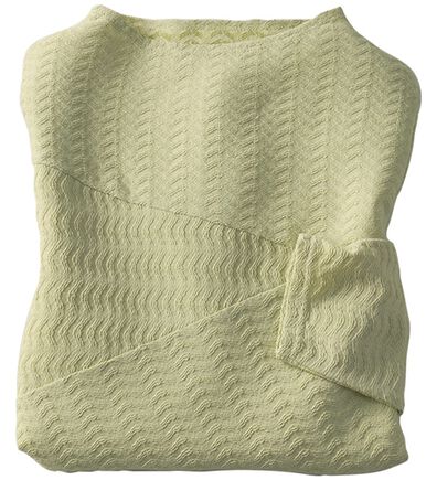 BELLUNA（ベルーナ）の「波柄ジャカード切替デザインプルオーバー（カットソー）」