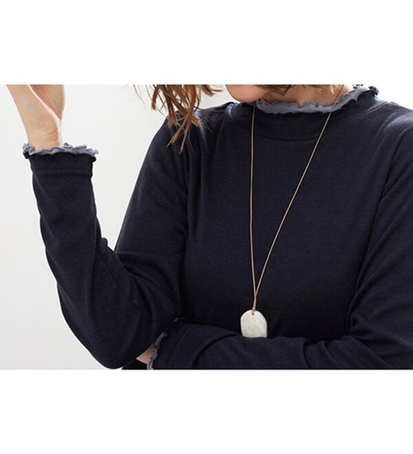 BELLUNA（ベルーナ）の「重ね着風フリル衿プルオーバー（カットソー）」｜詳細画像