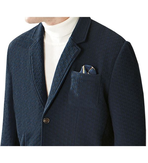 「大人の魅力高まる総柄リラックスジャケット（メンズジャケット）」｜詳細画像